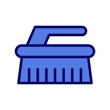 Temizlik fırça simge vektör çizim