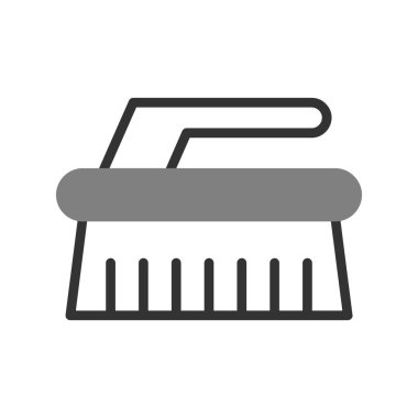 Temizlik fırça simge vektör çizim