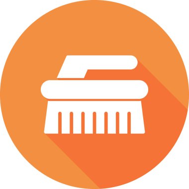 Temizlik fırça simge vektör çizim