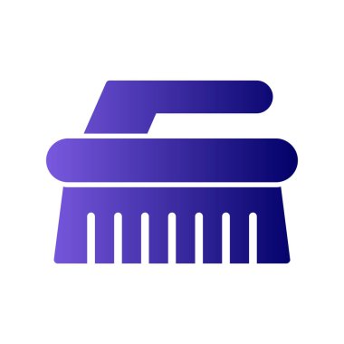 Temizlik fırça simge vektör çizim