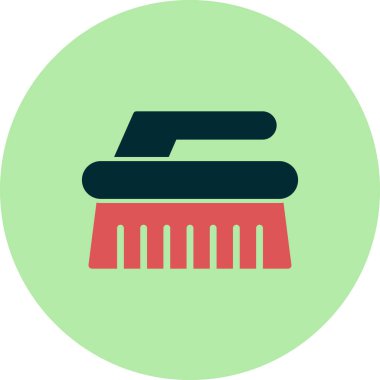 Temizlik fırça simge vektör çizim