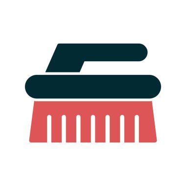 Temizlik fırça simge vektör çizim