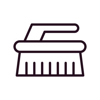 Temizlik fırça simge vektör çizim