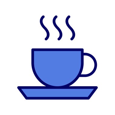 kahve ya da çay ikonu vektör çizimi