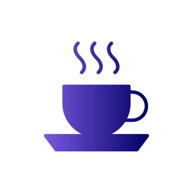 kahve ya da çay ikonu vektör çizimi