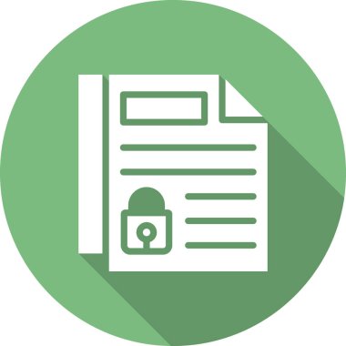 Gizlilik simgesi, vektör illüstrasyonu