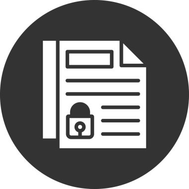 Gizlilik simgesi, vektör illüstrasyonu