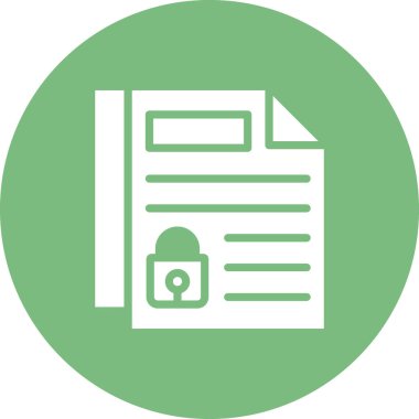 Gizlilik simgesi, vektör illüstrasyonu