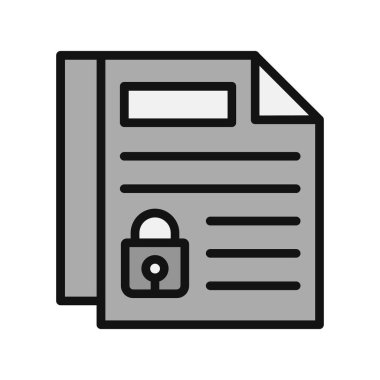 Gizlilik simgesi, vektör illüstrasyonu