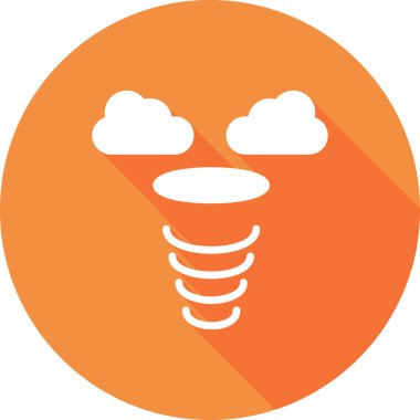 Siklon simgesi, vektör illüstrasyonu