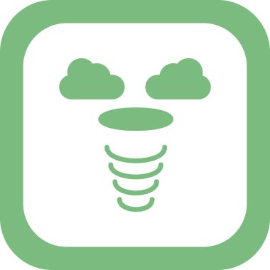 Siklon simgesi, vektör illüstrasyonu