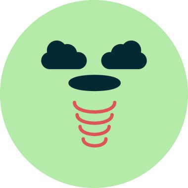 Siklon simgesi, vektör illüstrasyonu