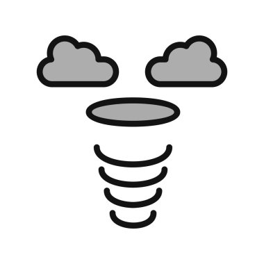 Siklon simgesi, vektör illüstrasyonu