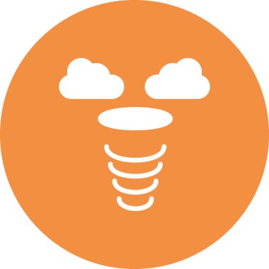 Siklon simgesi, vektör illüstrasyonu