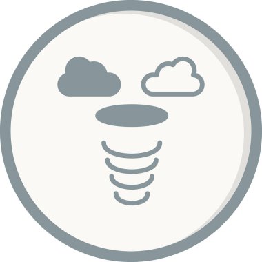 Siklon simgesi, vektör illüstrasyonu