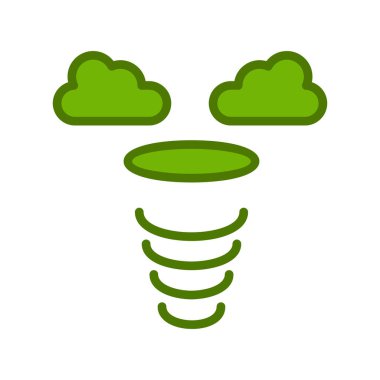 Siklon simgesi, vektör illüstrasyonu