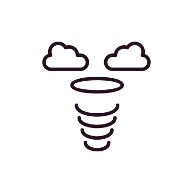 Siklon simgesi, vektör illüstrasyonu