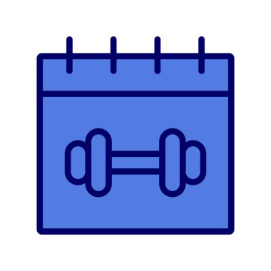 Takvim simgesi, basit biçimdeki eşsiz vektör illüstrasyon simgesi