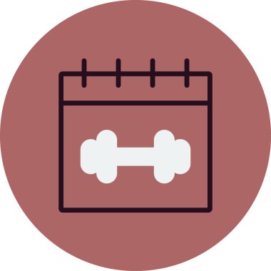 Takvim simgesi, basit biçimdeki eşsiz vektör illüstrasyon simgesi