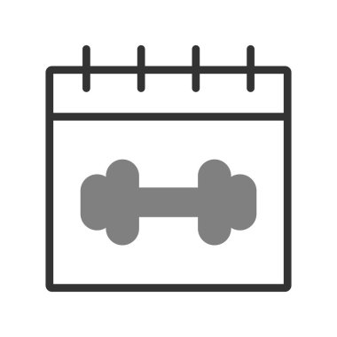 Takvim simgesi, basit biçimdeki eşsiz vektör illüstrasyon simgesi