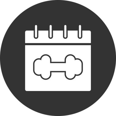 Takvim simgesi, basit biçimdeki eşsiz vektör illüstrasyon simgesi