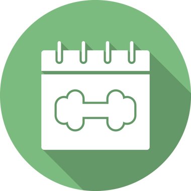 Takvim simgesi, basit biçimdeki eşsiz vektör illüstrasyon simgesi