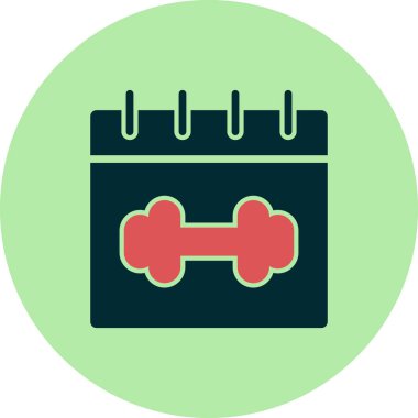 Takvim simgesi, basit biçimdeki eşsiz vektör illüstrasyon simgesi