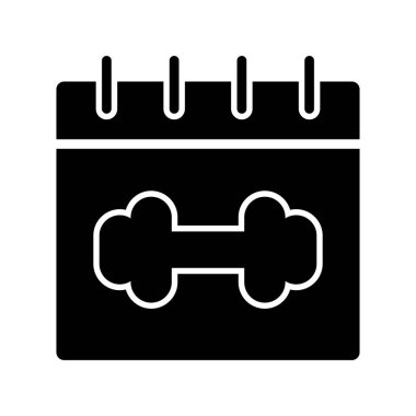 Takvim simgesi, basit biçimdeki eşsiz vektör illüstrasyon simgesi