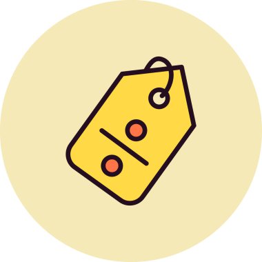 İndirim simgesi, vektör illüstrasyonu 