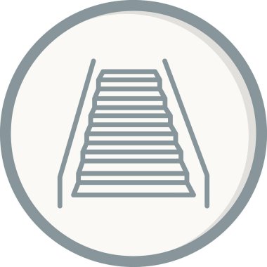 yürüyen merdiven ikonu vektör illüstrasyonu