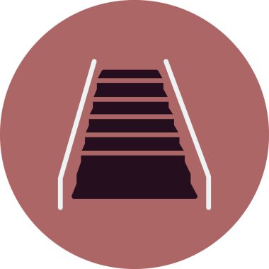 yürüyen merdiven ikonu vektör illüstrasyonu