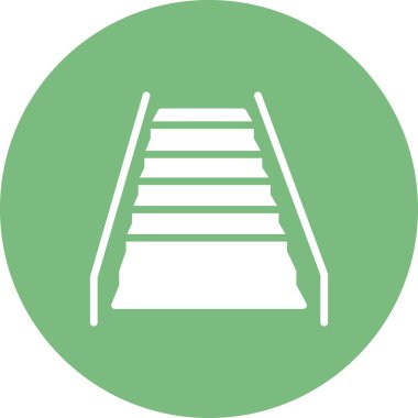 yürüyen merdiven ikonu vektör illüstrasyonu