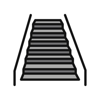 yürüyen merdiven ikonu vektör illüstrasyonu