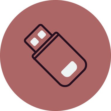  Flash bellek. Basit illüstrasyon 