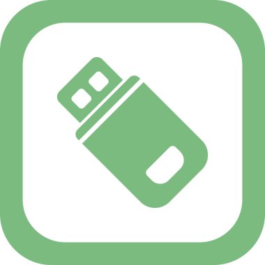  Flash bellek. Basit illüstrasyon 