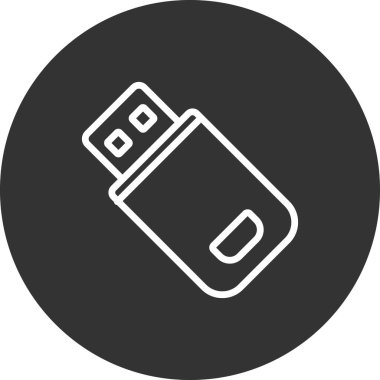  Flash bellek. Basit illüstrasyon 