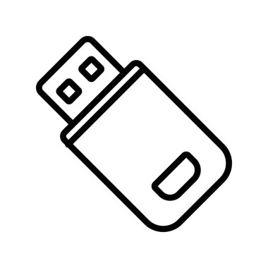  Flash bellek. Basit illüstrasyon 