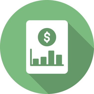 ticari finans simgesi vektör illüstrasyonu