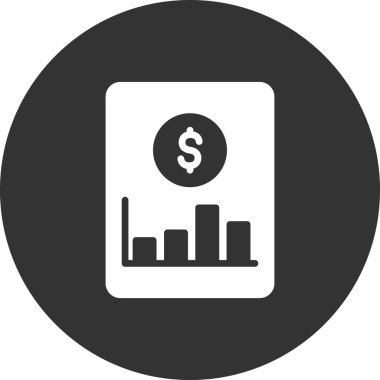 ticari finans simgesi vektör illüstrasyonu