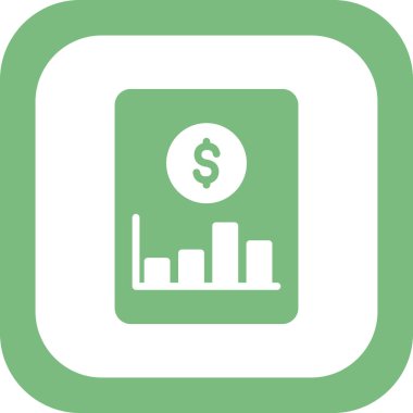 ticari finans simgesi vektör illüstrasyonu