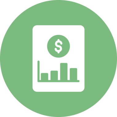 ticari finans simgesi vektör illüstrasyonu