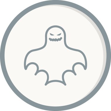 hayalet simgesi vektör illüstrasyonu