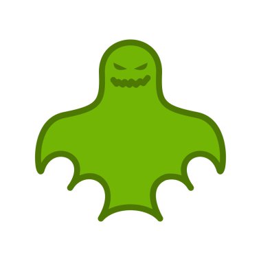 hayalet simgesi vektör illüstrasyonu