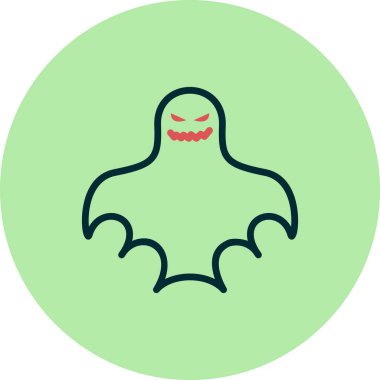 hayalet simgesi vektör illüstrasyonu