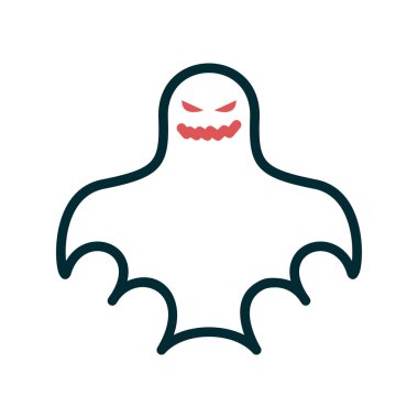 hayalet simgesi vektör illüstrasyonu