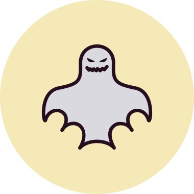 hayalet simgesi vektör illüstrasyonu