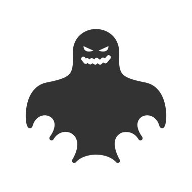 hayalet simgesi vektör illüstrasyonu