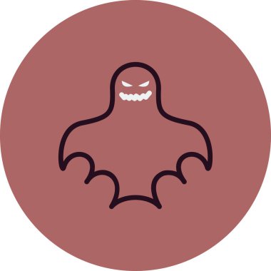 hayalet simgesi vektör illüstrasyonu