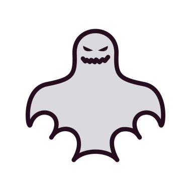 hayalet simgesi vektör illüstrasyonu