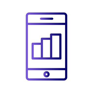 Büyüme simgesi vektörü ağınız için beyaz arkaplanda izole edildi 